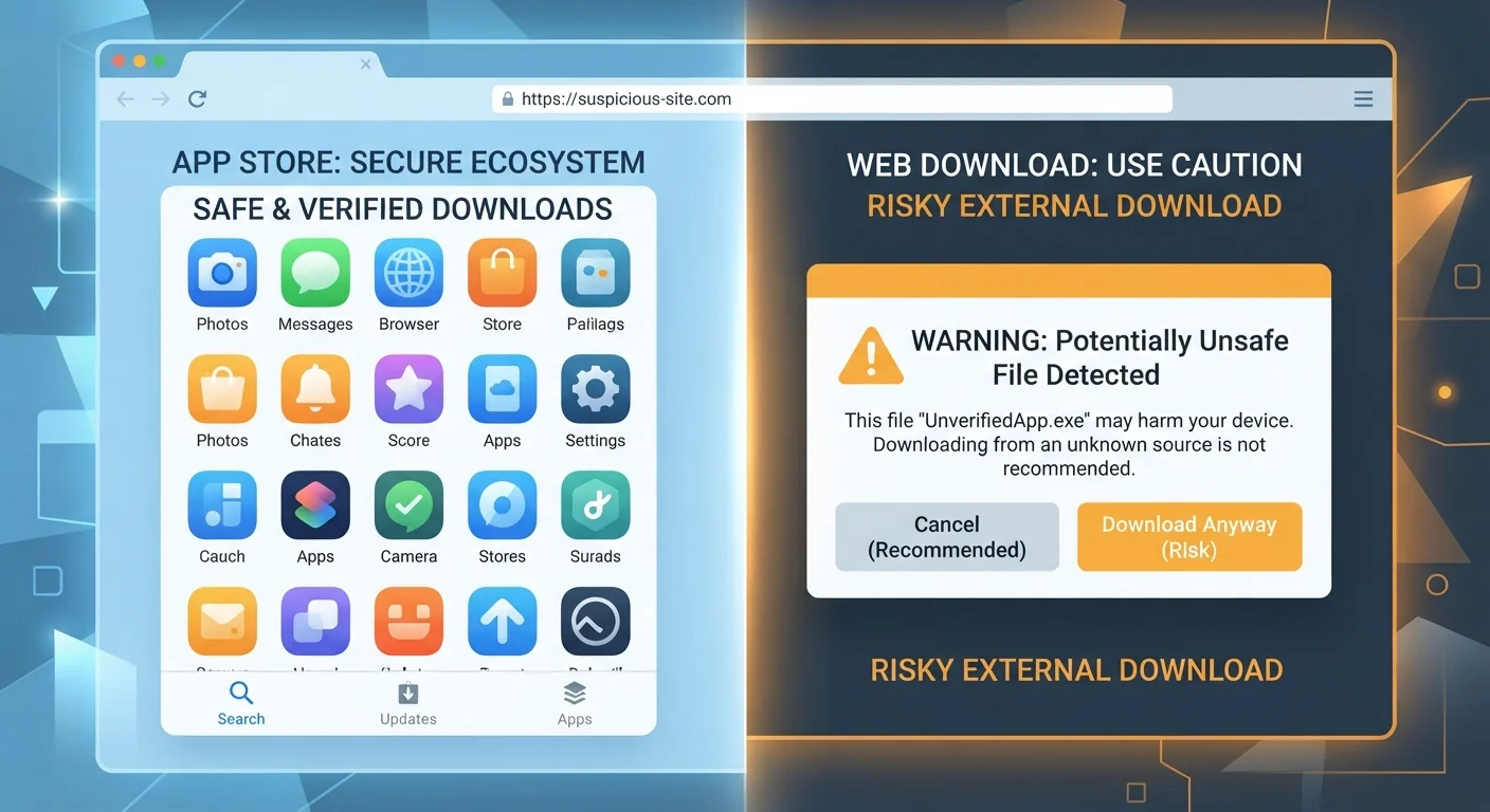 App Store vs Direct Download: What Changes When You Skip the Store