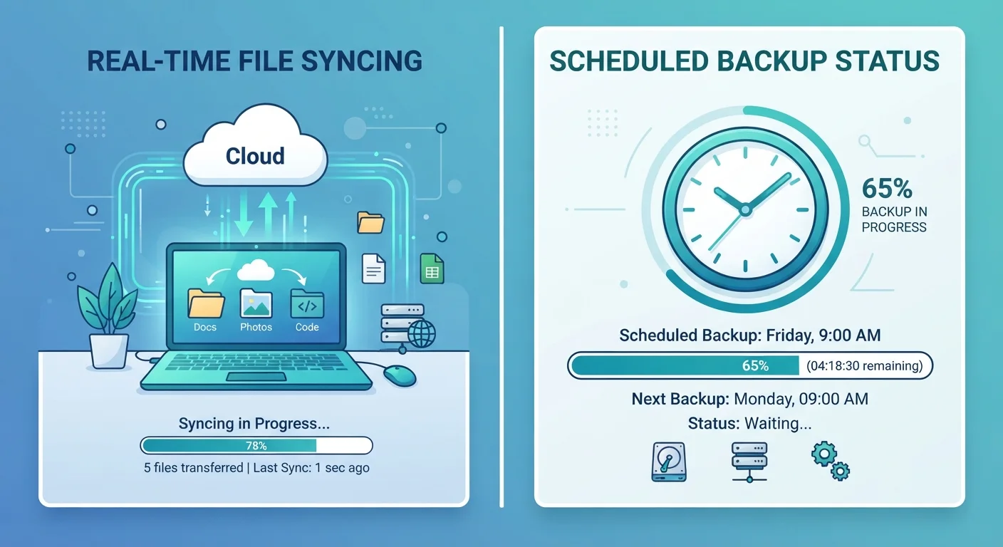 Continuous Sync vs. Scheduled Backup: Which Approach Fits Your Life