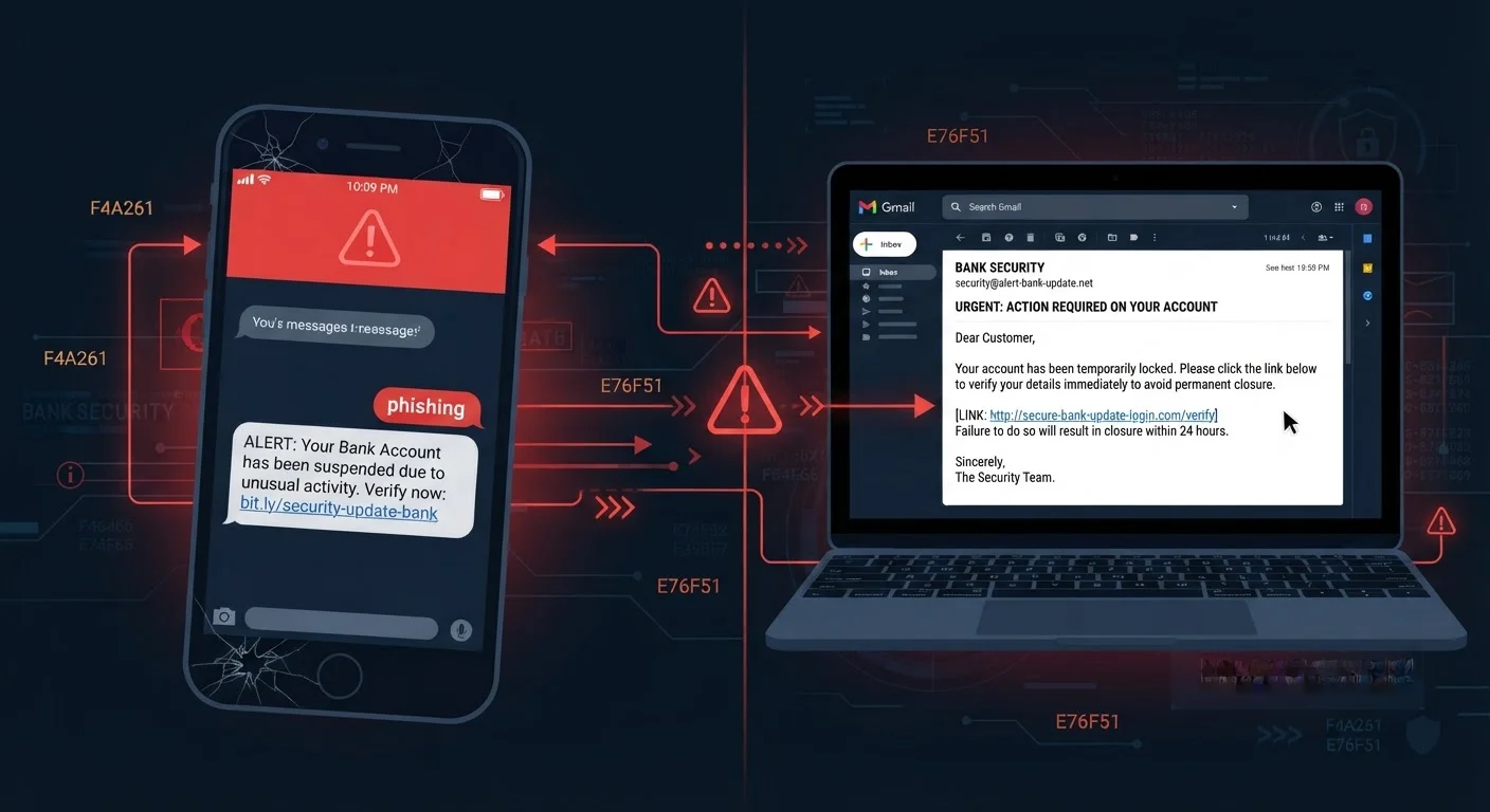 Smishing vs Email Phishing: Two Delivery Methods, Different Dangers