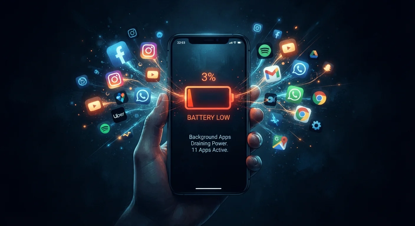 The Hidden Drain: How Background App Activity Affects Your Battery